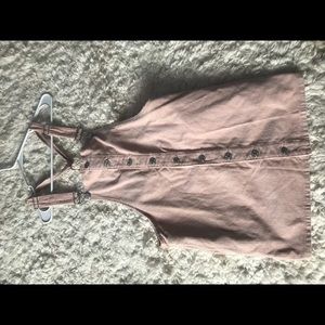 FOREVER 21 Pink Overall Dress L
